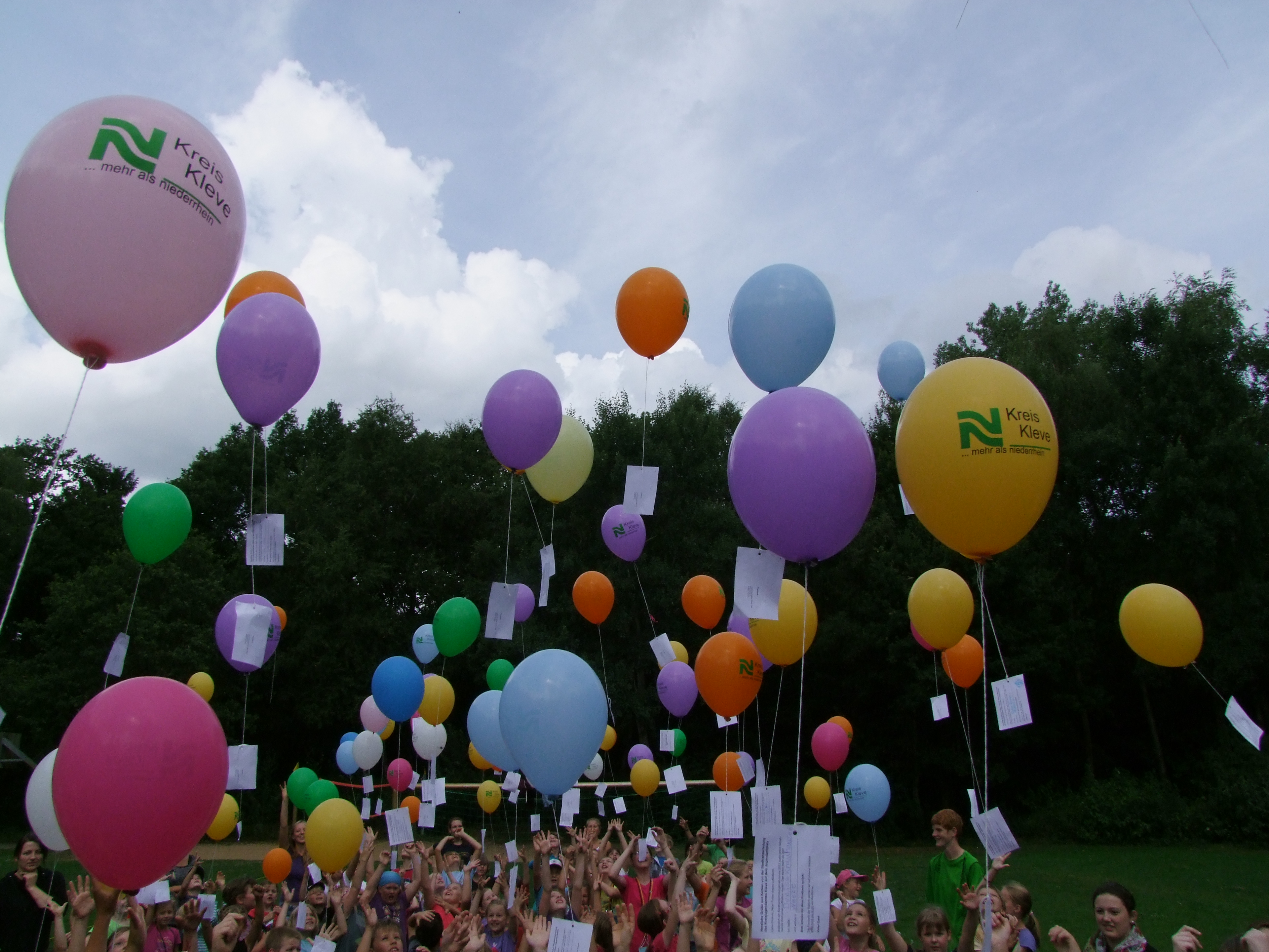 Ballonwettbewerb im Rahmen der Ferienfreizeit