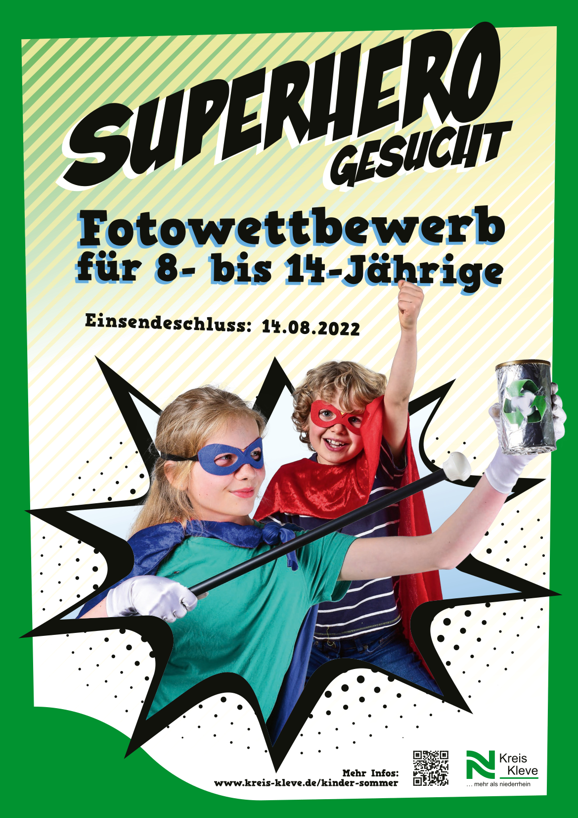 Fotowettbewerb Superhero Plakat